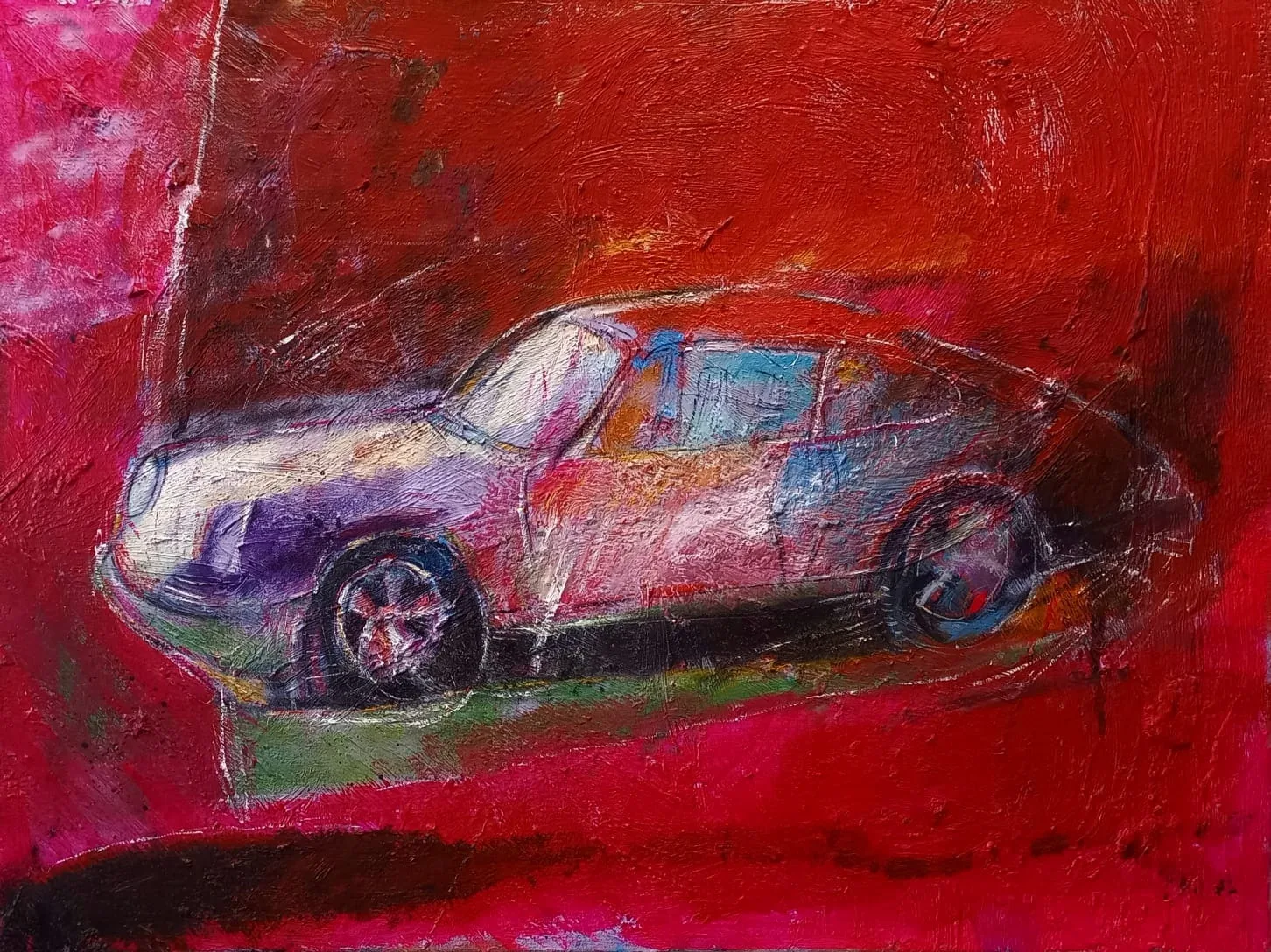 Breakin the rules II — Técnica mixta sobre lienzo, 61 × 46 cm