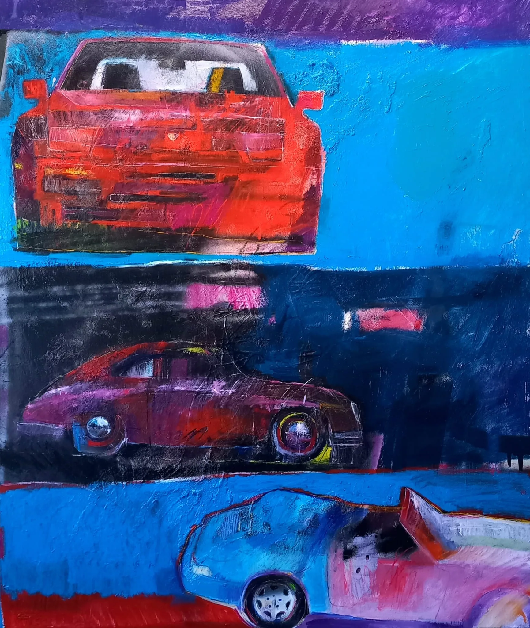 Breakin the rules III — Técnica mixta sobre lienzo, 60 × 73 cm