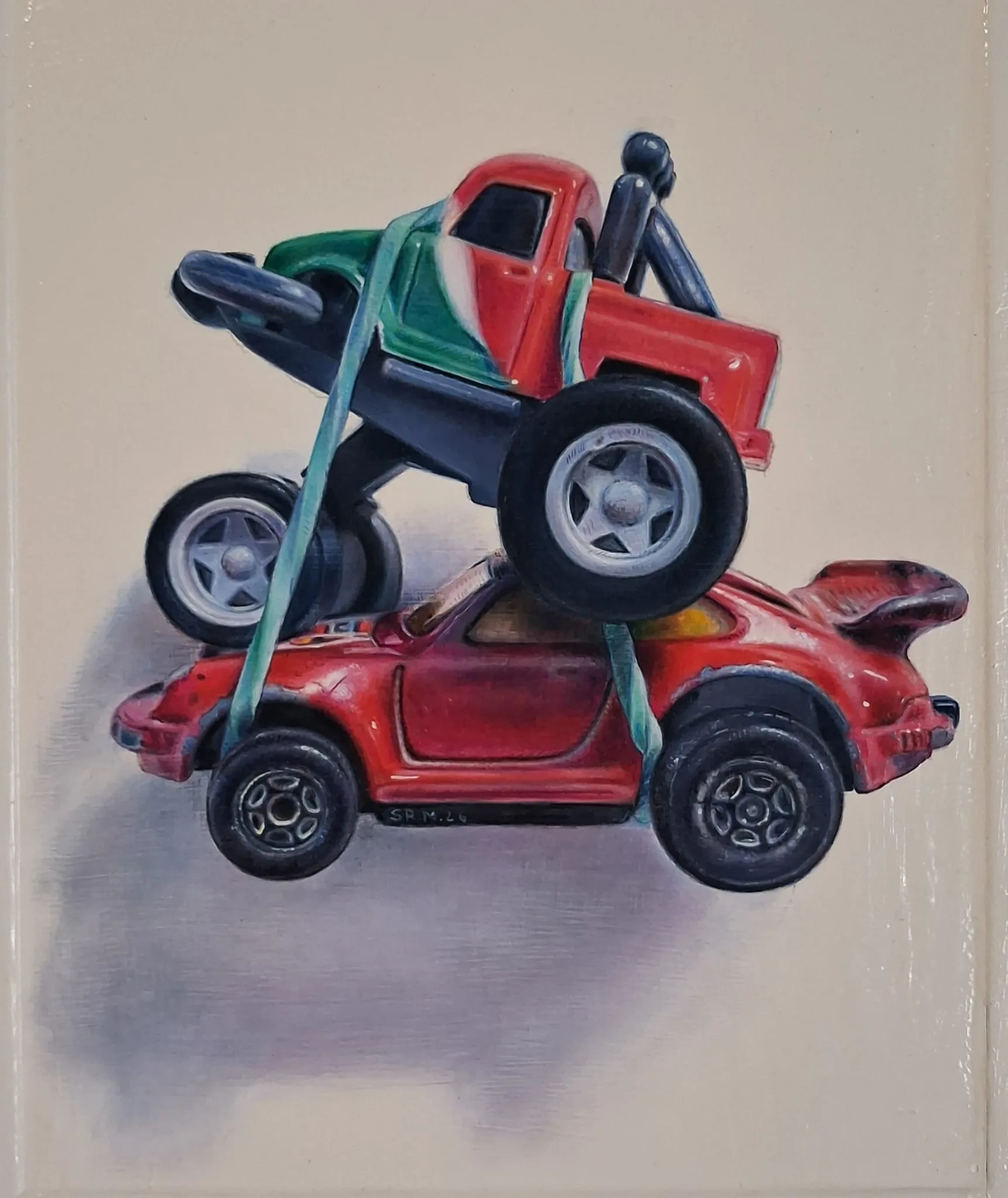 Sweet Vintage — Óleo sobre madera, 21,5 × 26,5 cm
