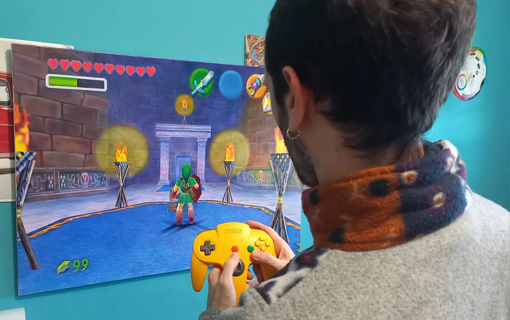 The Legend of Zelda ocarina of time — Óleo sobre lienzo, 92 × 65 cm